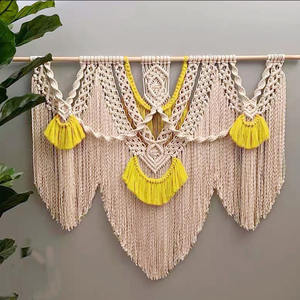 Style nordique coloré salon chambre fond décoration murale corde de coton tissé grande <span class=keywords><strong>tapisserie</strong></span> pour les séjours à l'hôtel et à la maison - Product Image 6