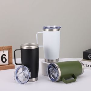 Mug de voyage isotherme en acier inoxydable 304 de qualité alimentaire 20 oz avec couvercle coulissant, coffrets cadeaux de voyage ASM26 - Product Image 5