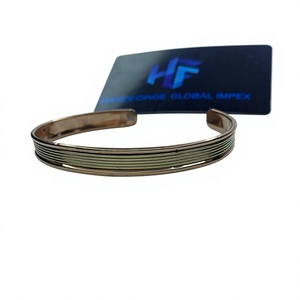 Wholesale Handcrafted Copper Magnetic Bracelet Twist Cuff Bangles Loss <b>Weight</b> Adjustable Bracelet For Arthritis - Product Image 1