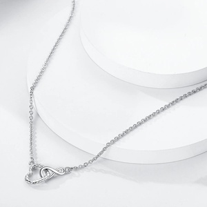 Collier pendentif <span class=keywords><strong>MULA</strong></span> pour femme en argent sterling 925 avec zircon, motifs papillon, iris, cœur, ours, croix - Bijoux fins - Product Image 5