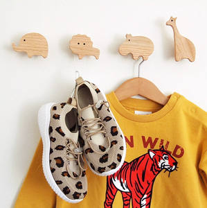 Boutons en bois de hêtre non traité, éléphant/lion/girafe, boutons, crochets, poignées, <span class=keywords><strong>animaux</strong></span>, pour tiroirs - Product Image 5