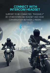FX Pro 6 tay đua 1000m Mũ bảo hiểm lưới intercom Tai nghe không dây hệ thống Interphone cho xe máy nhóm thông tin liên lạc - Product Image 6