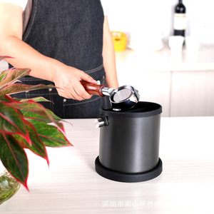 ภาชนะใส่กากกาแฟสแตนเลสพร้อมขอบซิลิโคนสำหรับใช้ในบ้านบาร์ - Product Image 1