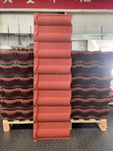 Bellissima Tegola Moderna in Acciaio Resistente al Calore con Rivestimento in Pietra, Stile Ardesia Romana, Colorata, per Hotel e Officine - Product Image 2