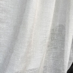 Rideau semi-transparent texturé en polyester tissé respirant de poids moyen pour salon et chambre à coucher - Product Image 3