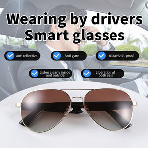 Lunettes de <span class=keywords><strong>soleil</strong></span> intelligentes sans fil avec contrôle tactile UV380 Protection des yeux Fonction musicale-Casque d'appel BT à la mode Matériel VR - Product Image 5