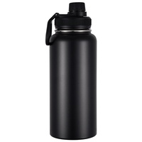 Bouteille isotherme portable en acier inoxydable 304 de 32 oz, pulvérisée sous vide, pour sport et extérieur