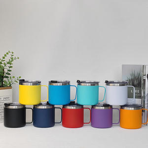 Double Wall Vacuum Insulated Tumbler with Handle Stainless Steel Drink <b>Canister</b> - Product Image 1