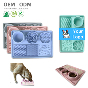 Pet Pad Silicone Licking Pad <strong>Mat</strong> With Suction Cups Pet Licking <strong>Mat</strong> Dog <strong>Cat</strong> Slow Feeder Pets Licking <strong>Mat</strong> - Product Image 1