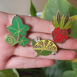 Broches de revers personnalisées en gros avec motif floral, broche en métal personnalisée, épingle en émail doux - Product Image 2