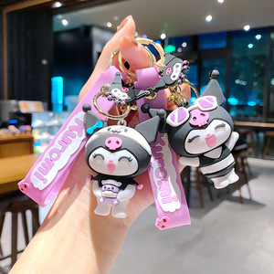 Porte-clés 3D en caoutchouc souple, design monstre mignon ours cochon de dessin animé, accessoire pour clés de voiture, pendentif personnalisé pour sac à dos et sac - Product Image 2