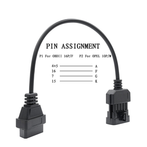 Kabel Diagnostik Ekstensi OBD2 16Pin ke 10Pin |   Konektor Adaptor OBD 16 ke OBD1 10 Pin untuk GM Chevrolet Opel Vauxhall ALDL - Product Image 4
