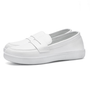 Wholesale <strong>Comfortable</strong> Solid White Flat Nurse <strong>Shoes</strong> Casual Summer Slip-On Non-Slip Soft-Soled Medical <strong>Work</strong> <strong>Shoes</strong> Breathable - Product Image 6