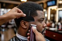 Carte de guidage en T pour barbier, gabarit de mesure de précision pour la mise en forme des cheveux, de la barbe et des pattes de sourcil