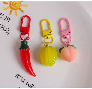 Pendentif porte-clés fruit de simulation, délicat, mignon, pour femme, orange, pour sac, couple, orange, patate douce - Product Image 6