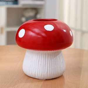 Venta al por mayor de florero personalizado decoración del hogar contenedores de almacenamiento soportes organizador de escritorio caja de almacenamiento de llaves florero de setas - Product Image 5