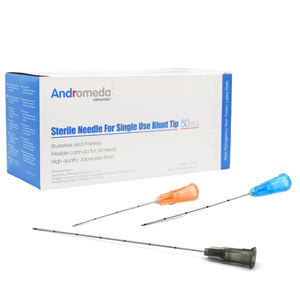 Unimaster alta calidad <span class=keywords><strong>Micro</strong></span> cánula de acero inoxidable 22G <span class=keywords><strong>38mm</strong></span> 50mm aguja de punta roma - Product Image 1