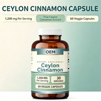 Cannelle de Ceylan 1200 mg par portion, 60 capsules végétales, 30 portions