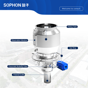סופון נירוסטה בלנדרים תעשייתיים ואקום תלת ממדי מערבל מערכת מיקסאר לחץ שלילי אבקה pneumatic לחץ - Product Image 3