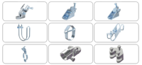 Colliers de serrage pour tuyaux en acier au carbone ductile QT450 approuvé, anti-sismiques, pour fixation longitudinale en ligne, 2-8 pouces