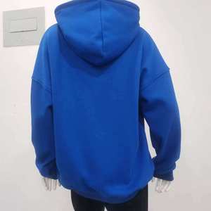 Ensemble de sweat à capuche pour hommes en coton de haute qualité impression bouffante personnalisée propre Logo lourd rembourré culture tricoté vêtements doux col rond - Product Image 4