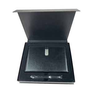 Christmas Gifts Box Hot Sales 2025 Novelty Pu Leather A5 Notebook Luxury Pen Gift Set for Business Promotion