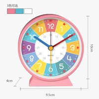 Reloj Despertador de Escritorio para Estudiantes de Educación Temprana, con Pantalla de Agujas, Movimiento Silencioso de Cuarzo, Luz Nocturna Suave