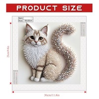 Décoration murale chat en strass étincelants - Œuvre d'art chaton perlée faite à la main, Décoration murale haut de gamme pour la maison, Cadeau idéal pour les amoureux des chats