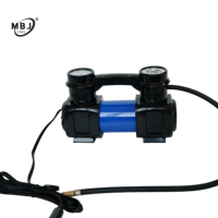 Pompe à air portable pour camping-cars, 12V DC, 30mm de diamètre, double cylindre, matériau ABS, 180W, 60L/Min, 150PSI, manomètre à aiguille, directement de l'usine