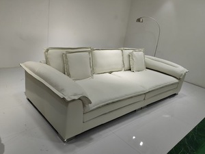 Uzay <span class=keywords><strong>3</strong></span> kişilik küçük konfor kanepe <span class=keywords><strong>Set</strong></span> mobilya Modern Minimalist İtalyan lüks kesit kanepe kumaş deri oturma odası kanepe - Product Image 4