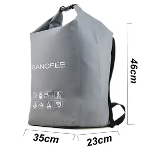 Mochila seca personalizada 60l para acampamento, ao ar livre, caminhadas, flutuante, à prova d' água, com logotipo