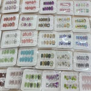 Diseño Mixto, 10 Uds. al por Mayor, <span class=keywords><strong>Uñas</strong></span> Postizas Reutilizables de Alta Calidad, Lindas, Francesas, Simples, 3D, Forma Ataúd, Cuadradas, Acrílicas, a Presión - Product Image 6