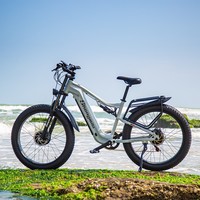 Vélo électrique Shengmilo S600 48V 2000W à double moteur, batterie 17.5AH, autonomie 60Km, pneus larges 26 pouces, vélo hybride, entrepôt UE/Royaume-Uni