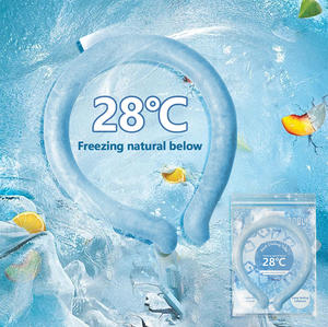 Tubo de enfriamiento de cuello PCM Collar de enfriamiento de cuello de anillo de hielo reutilizable para trabajadores al aire libre y deportes de alta temperatura en verano - Product Image 2