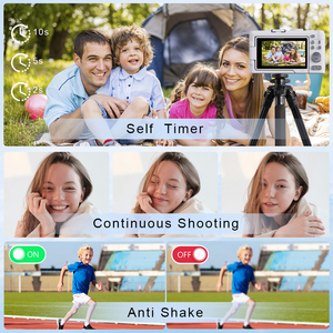 Hot bán chuyên nghiệp Độ phân giải cao 4K máy ảnh kỹ thuật số 2000mAh & SD/TF thẻ 18x Zoom quang học 4K HD lật màn hình 180 ° OEM ODM - Product Image 4