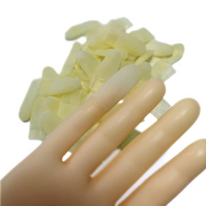 Allesd Nieuwe 100% Zuivere Natuurlijke Latex Poedervrije Snijbestendige Antislip Beige Vingerhoesjes - Product Image 5