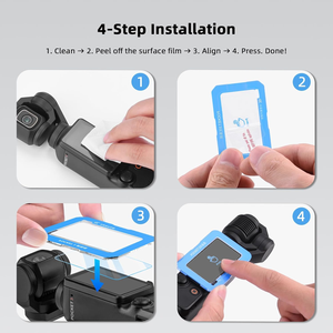 ZIFRIEND 高级 9H 硬度 0.<span class=keywords><strong>3</strong></span> 毫米厚钢化玻璃屏幕保护膜，适用于 Po <span class=keywords><strong>3</strong></span> 相机 - 防刮、无气泡、易安装 - Product Image 6