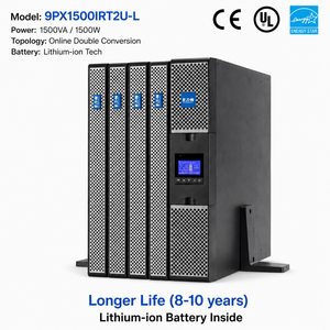 เครื่องสำรองไฟออนไลน์ 1500VA 9PX 1500i RT2U-L Li-ion แบบติดตั้งบนแร็ค/แบบตั้งพื้น 2U ระบบแปลงไฟแบบ Double Conversion แบตเตอรี่ลิเธียม - Product Image 1