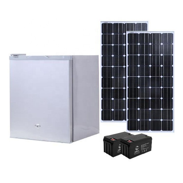 12V 24V DC Mini Vertical Solar Refrigerator Fridge for RV Car Use