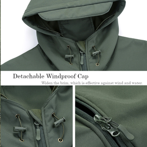 YUELEI veste tactique coupe-vent vêtements de montagne en plein air veste souple imperméable pour hommes - Product Image 6