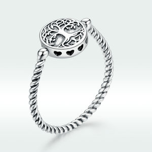 Nuovo gli uomini e le donne <span class=keywords><strong>anello</strong></span> <span class=keywords><strong>della</strong></span> parete dell'albero di <span class=keywords><strong>vita</strong></span> di 925 <span class=keywords><strong>anello</strong></span> in <span class=keywords><strong>argento</strong></span> girevole creativo retrò <span class=keywords><strong>anello</strong></span> SCR667 - Product Image 5