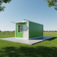 Fabriqué en Chine, maison conteneur pliable en acier de 20 pieds, maison préfabriquée modulaire miniature avec chambre pour terrasses, hôtels et maisons