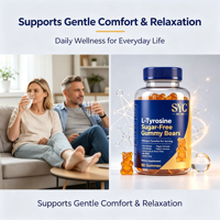 Gummies de L-Tyrosine SYC 1000mg sans sucre, véganes, pour adultes, pour la concentration et le bien-être quotidien – Commande en gros