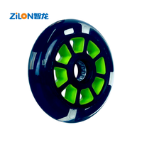 Roue de patin à roulettes en PU 100x24mm 85A, lumineuse, haute élasticité, résistante à l'usure, roues clignotantes, couleur et logo personnalisés