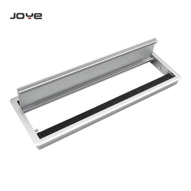 Aluminum Modern Design Home Office Use Soft Closing Wire Management Brush Cable Grommet