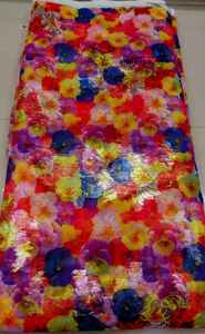 ผ้าชีฟองพิมพ์ลายหลากสี ระบายอากาศได้ดี สไตล์ซูดาน แฟรนซ์ ดิรัก ขายดี ผลิตจากโพลีเอสเตอร์ 100% น้ำหนักปานกลาง - Product Image 5