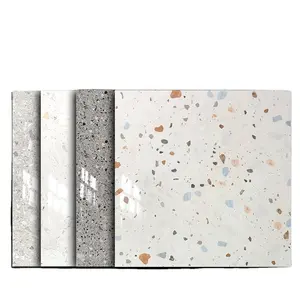 Bright Polish Color Terrazzo Floor Tiles 800x800 Non-slip Floor Tiles For Restaurant Clothing Store Mall Living Room