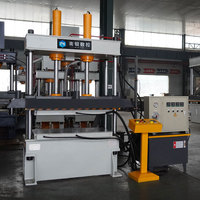 Prensas Hidráulicas de Doble Cilindro y Cuatro Columnas de 50t/63 Toneladas con Placas de Calentamiento para Prensado en Caliente de Plásticos/Materiales Termoplásticos