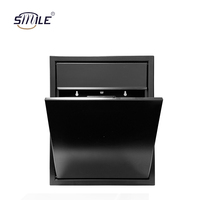 Boîte aux lettres en métal de sécurité extérieure personnalisable SMILE TECH Colis résidentiel maison Boîte aux lettres murale Boîte de livraison directe