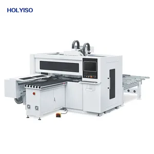 HOLYISO KIS-1200D Horizontal Carving Cutting Six Sides Drilling Machine Automatic Cabinet CNC Plate Holes Angle Boring Machine